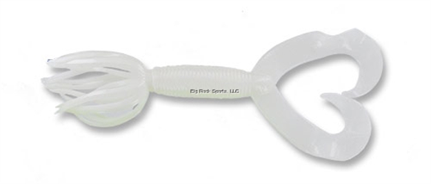 Picture of Yamamoto Double Tail Hula Grub, 5", 10Pk, Cream White
