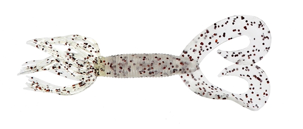 Picture of Yamamoto Double Tail Hula Tail Grub, 5", 10Pk BG Clear With Bronze Flake