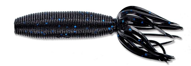 Picture of Yamamoto Fat Ika, 4", 10Pk, Black With Blue Flake