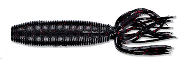 Picture of Yamamoto Fat Ika, 4", 10Pk, Black With Small Red Flake