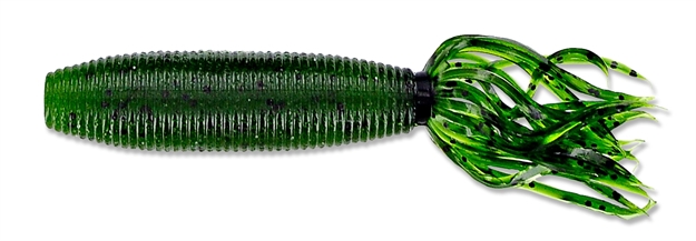 Picture of Yamamoto Fat Ika, 4", 10Pk, Watermelon With Black Flake