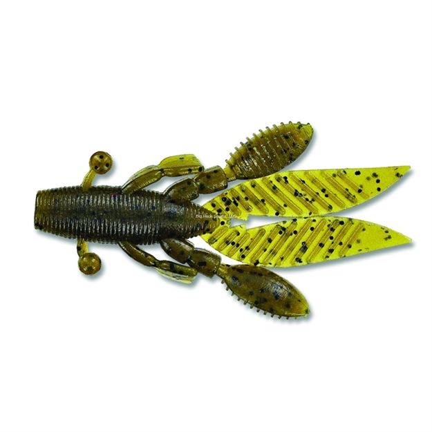 Picture of Yamamoto Flappin' Hog Creature Bait, 4.5", 5Pk, Green Pumpkin With Large Black