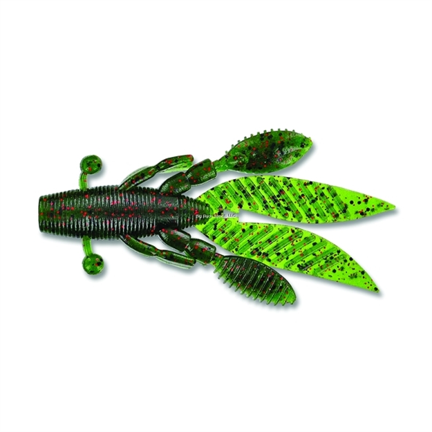 Picture of Yamamoto Flappin' Hog Creature Bait, 4.5", 5Pk, Watermelon With Large Black & Small Red