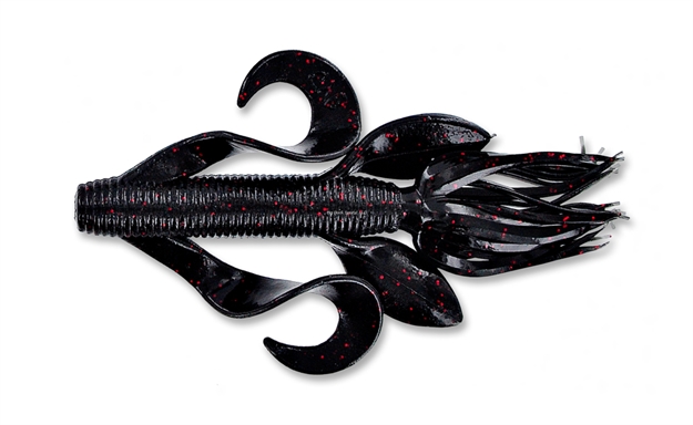 Picture of Yamamoto Kreature, 4", 7Pk, Black With Small Red