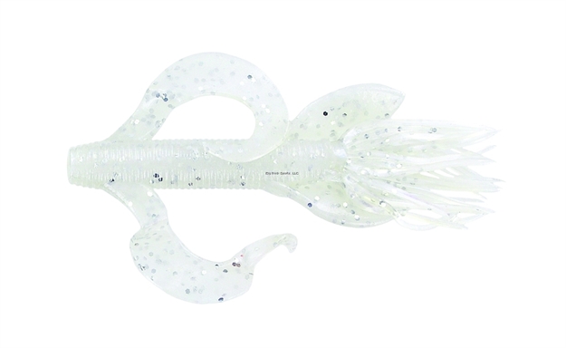 Picture of Yamamoto Kreature, 4", 7Pk, Blue Pearl With Large Silver Flake