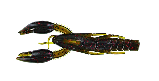 Picture of Yamamoto Psychodad Crawdad Bait, 4", 5Pk, Green Pumpkin Red