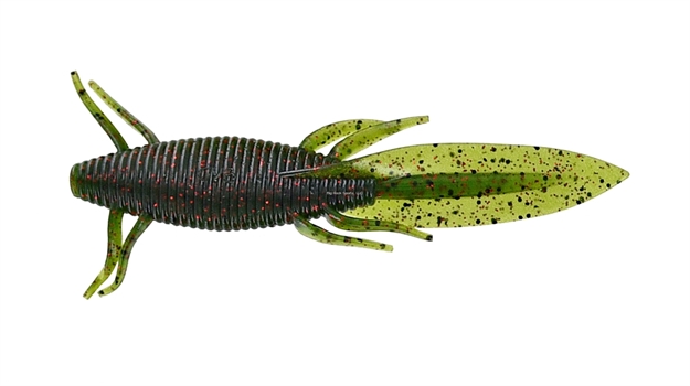 Picture of Yamamoto Sanshouo Salamander, 5", 6Pk, Watermelon W/Black&Red