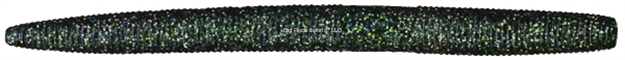 Picture of Yamamoto Senko Worm, 4", 10Pk, Black With Large Blue 9S-10-021