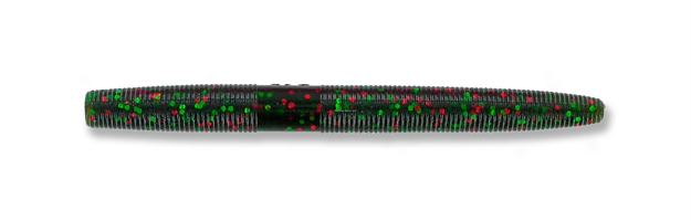 Picture of Yamamoto Senko Worm, 4", 10Pk, Watermelon With Large Red & Green