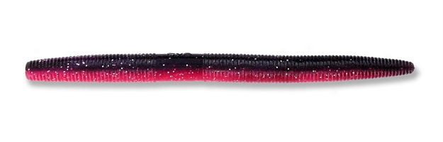 Picture of Yamamoto Senko Worm, 5", 10Pk, Black & Red With Silver