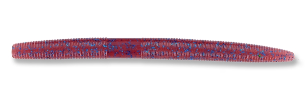 Picture of Yamamoto Senko Worm, 5", 10Pk, Cinnamon Red (Red Brown) With Small Blue