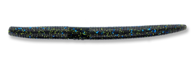 Picture of Yamamoto Senko Worm, 5", 10Pk, Smalloke With Large Black/Blue/Small Chartreuse 9-10-214
