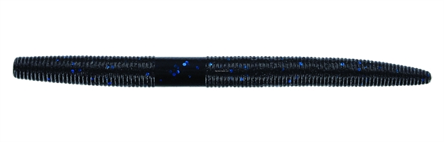 Picture of Yamamoto Senko Worm, 6", 5Pk, Black With Large Blue