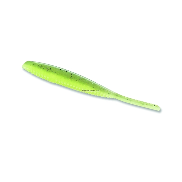 Picture of Yamamoto Shad Shape Worm, 3.75", 10Pk, Baby Bass Crystal Clear Belly Laminate