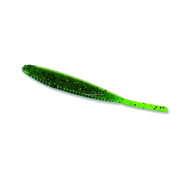 Picture of Yamamoto Shad Shape Worm, 3.75", 10Pk, Watermelon With Black & Gold Flake