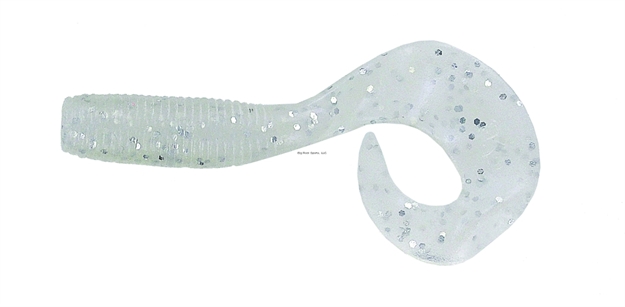 Picture of Yamamoto Single Tail Grub, 5", 20Pk, Blue Pearl With Large Silver Flake