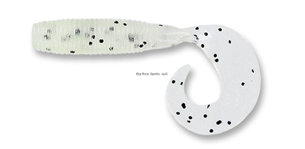 Picture of Yamamoto Single Tail Grub, 5", 20Pk, Clear With Large Black