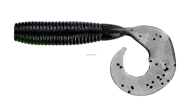 Picture of Yamamoto Single Tail Grub, 5", 20Pk, Smoke With Large Black