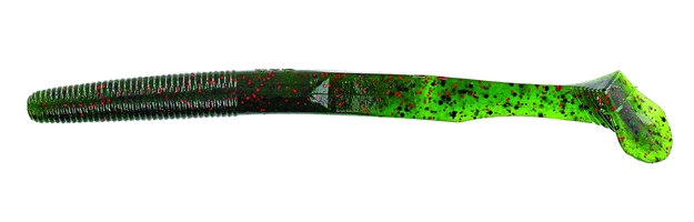 Picture of Yamamoto Swim Senko, 5", Watermelon With Large Black & Small Red