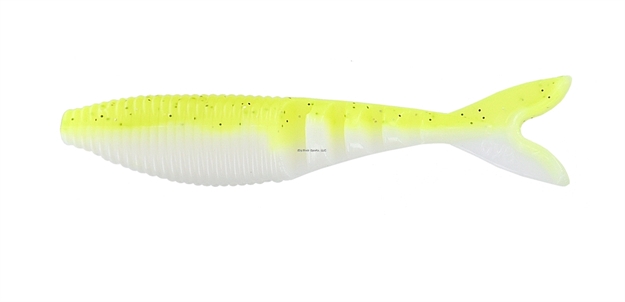 Picture of Yamamoto Zako Swimbait, 4", 6Pk, Chartreuse/Shad Laminate