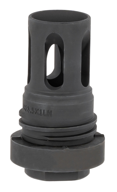 Picture of  Yankee Hill 4315M13la Mini QD Flash Hider Black Phosphate M13.5X 1 LH Threads 2.13" Oal For 5.56X45mm Nato Ar-Platform