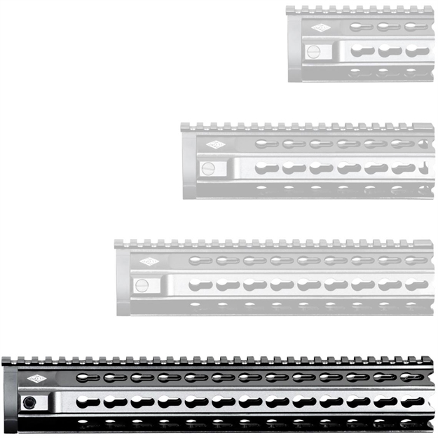 Picture of  Yankee Hill 5300 Kr7 Handguard  12.60" L Rifle Length Style Made OF 6061-T6 Aluminum With Black Matte Anodized Finish & Keymod Slots For Ar-15