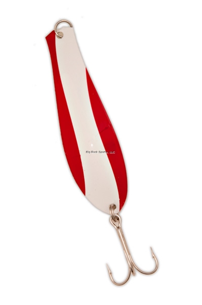 Picture of Yellow Bird Doctor Spoon-Original Series - 1-3/16 OZ 4-1/2" Long - Red/White Swirl