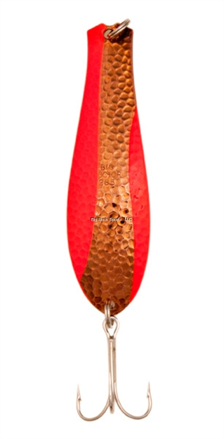 Picture of Yellow Bird Doctor Spoon-Original Series - 5/8 Oz, 3-3/4" FL Orange/Hammered Copper Swirl