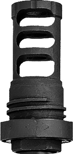 Picture of  Yankee Hill 4302Mb24a QD Light Tactical Muzzle Brake Made OF Black Finish Steel With 5/8"-24 Tpi Threads For 30 Cal Ar-Platform