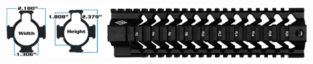 Picture of Yhm Forearm Slr Quad Rail For Ar-15 Mid-Length