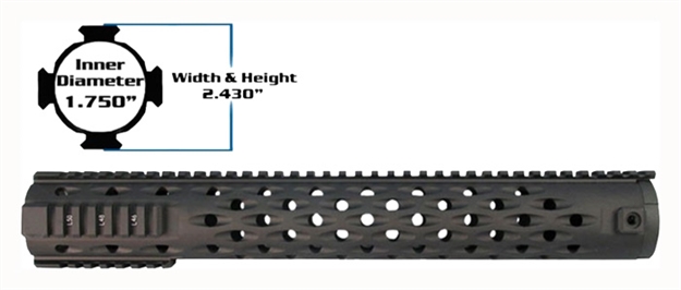 Picture of Yhm Forearm TJ Competition For Ar-15 15" Length YHM5009TJ