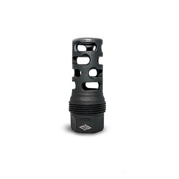 Picture of  Yankee Hill 4405Mb24 Srx Q.D. Muzzle Brake Long Black Phosphate Steel With 5/8"-24 Tpi, 9Mm, 2.30" Oal & 9.375" Diameter For Srx Adapters 841812101536