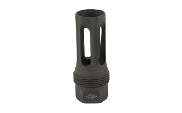Picture of  Yankee Hill 440528 Srx Q.D. Flash Hider Long Black Phosphate Steel With 1/2"-28 Tpi, 9Mm, 2.30" Oal & 9.375" Diameter For Srx Adapters