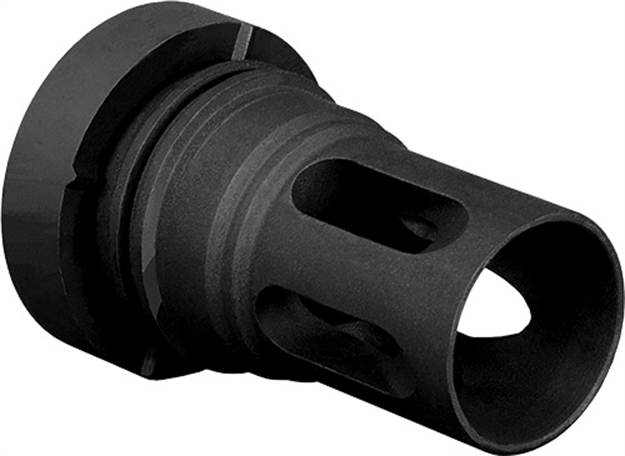 Picture of  Yankee Hill 431528A Mini QD Flash Hider Black Phosphate Steel With 1/2"-28 Tpi Threads & 2.13" Oal For 5.56X45mm Nato Ar-Platform