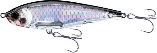 Picture of Yo-Zuri 3D Inshore Lipless Twitchbait Slow Sinking 9/16Oz 3-1/2" 1-1/2 FT #4 Hooks Silver/Black R1208C4