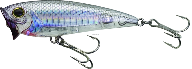 Picture of Yo-Zuri 3D Inshore Popper Floating 1/4Oz 2-3/4" 0 FT #6 Hooks Ghost Shad