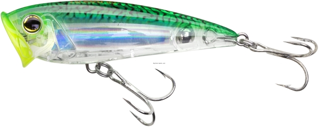 Picture of Yo-Zuri 3D Inshore Popper Floating 1/4Oz 2-3/4" 0 FT #6 Hooks Green Mackerel