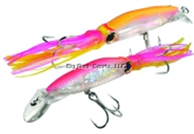 Picture of Yo-Zuri 3D Squirt Hardbait Squid, 7 1/2", 1 1/2 Oz,Squid Tail, Hot Pink, Floating