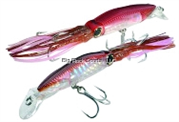 Picture of Yo-Zuri 3D Squirt Hardbait Squid, 7 1/2", 1 1/2 Oz,Squid Tail, Red Brown, Floating
