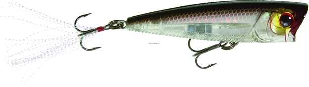 Picture of Yo-Zuri 3Db Popper, 3", 3/8 Oz, Prism Silver Black, Floating R1101PSBL