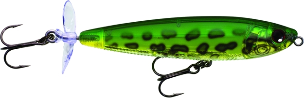Picture of Yo-Zuri 3Db Prop Topwater Lure W/Rattles And Tail Prop, 3 1/2", 7/16 Oz, Prism Frog, Floating