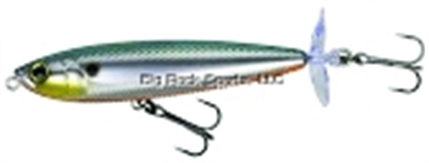 Picture of Yo-Zuri 3Db Prop Topwater Lure W/Rattles And Tail Prop, 3 1/2", 7/16 Oz, Silver Black, Floating