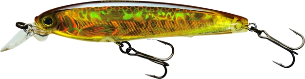 Picture of Yo-Zuri 3Ds Minnow Jerkbait, 4", 9/16 Oz, Holographic Gold Black, Suspending