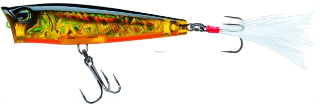 Picture of Yo-Zuri 3Ds Popper, 2 5/8", 1/4 Oz, Holographic Gold Black, Floating