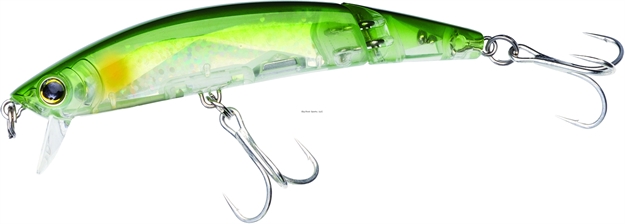 Picture of Yo-Zuri Crystal 3D Jointed Minnow With Rattle, 4", 1/2 Oz, Green Silver, Floating
