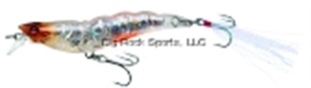 Picture of Yo-Zuri Crystal 3D Shrimp Mylar Tinsel Tail, 2 3/4", 1/4 Oz, Tiger Shrimp, Sinking