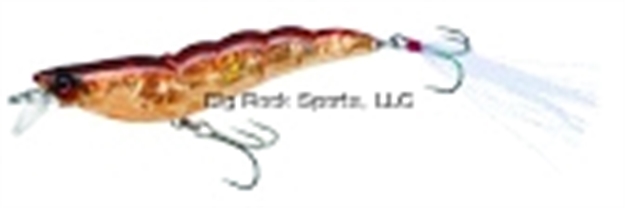 Picture of Yo-Zuri Crystal 3D Shrimp Mylar Tinsel Tail, 3 1/2", 7/16 Oz, Ultra Violet Root Beer, Sinking R1162HRT