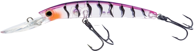 Picture of Yo-Zuri Crystal Minnow Deep Diver Walleye Trolling Bait 3/8Oz 3-1/2" 7 FT #6 Hooks Purple Tiger