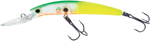 Picture of Yo-Zuri Crystal Minnow Deep Diver Walleye Trolling Bait 9/16Oz 4-3/8" 10 FT #2 Hooks Banana Peel