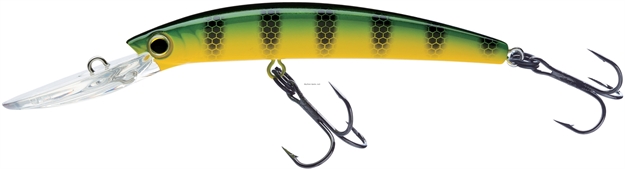 Picture of Yo-Zuri Crystal Minnow Deep Diver Walleye Trolling Bait 9/16Oz 4-3/8" 10 FT #2 Hooks Green Perch